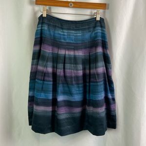 Ann Taylor Loft A Line Striped Skirt